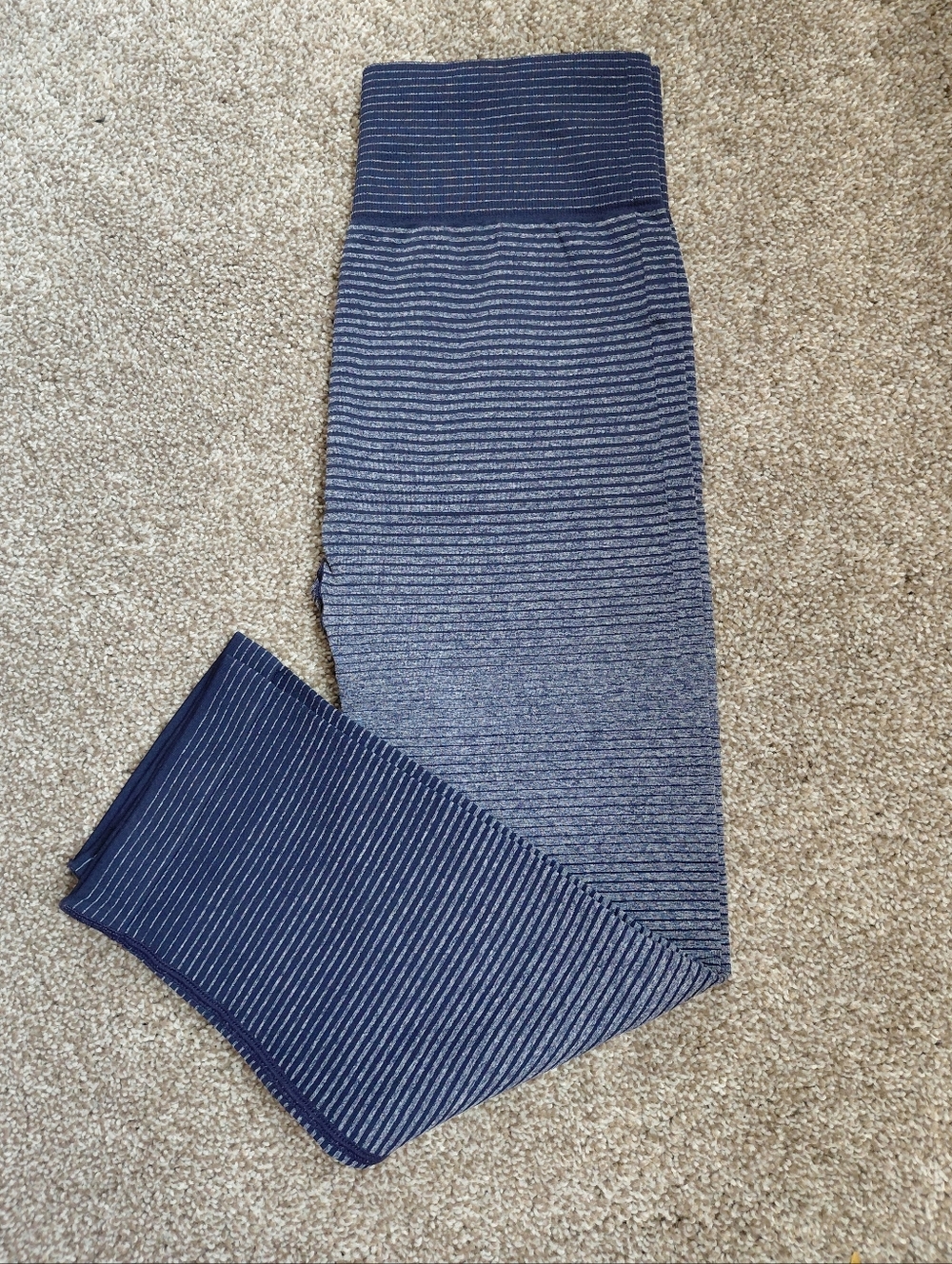 Athletic Work Striped Cropped Leggings